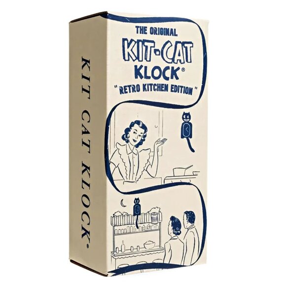 Retro Red Kitchen Edition Kit-Cat Klock Clock - Picture 3 of 4